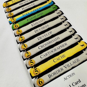 Dominion HINTERLANDS Divider Cards 1st Edition - Full Tab DIVIDER CARDS of the Expansion for the Game of Dominion