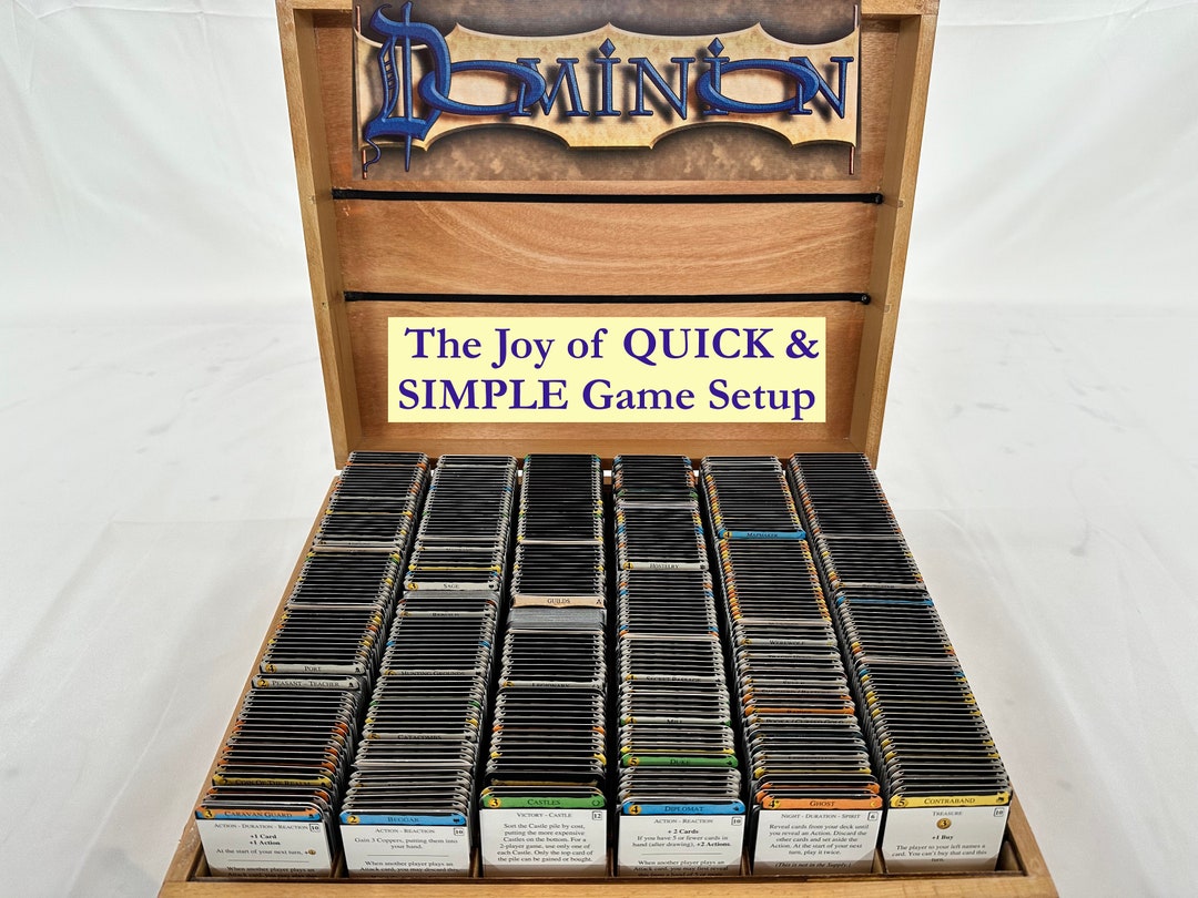 Dominion Card Game Organizer - DOMINIONIZER Finished Wooden