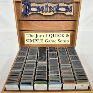 Dominion Organizer – Use our DOMINIONIZER with Tabbed Divider Cards to ORGANIZE and STORE Dominion Expansions