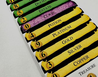 Dominion BASE Divider Cards - Full Tab DIVIDER CARDS of the Base Expansion for the Game of Dominion