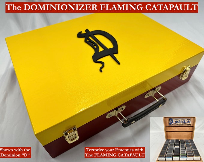 Dominion Organizer – DOMINIONIZER Flaming Catapult with/without Divider Cards to ORGANIZE and STORE Dominion Expansions