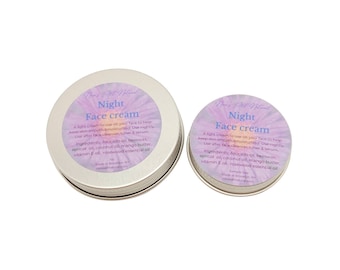 Crema facial, cuidado facial nocturno, crema hidratante, cuidado natural de la piel.
