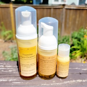 Foaming face Cleanser, Green Tea Chamomile Face Cleanser, Face Care, Skincare, Natural Skincare, Fash Wash