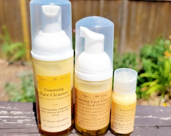 Foaming face Cleanser, Green Tea Chamomile Face Cleanser, Face Care, Skincare, Natural Skincare, Fash Wash