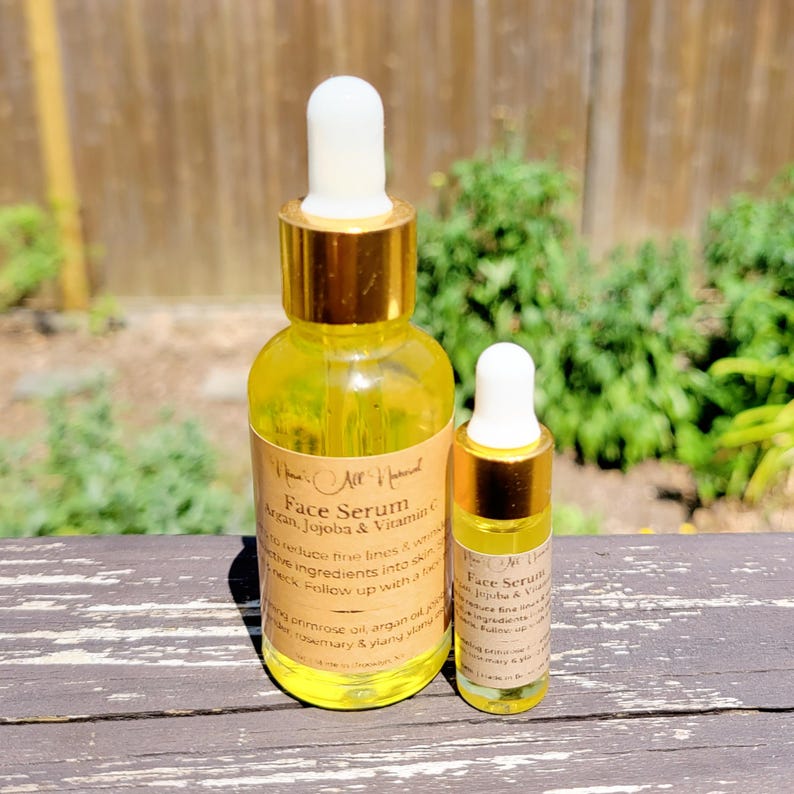 Face Serum, Vitamin C, Rosehip, Hibiscus Pomegranate Face moisturizer, Face Care, Skincare, Moisturizer, healthy skin, natural skincare image 2