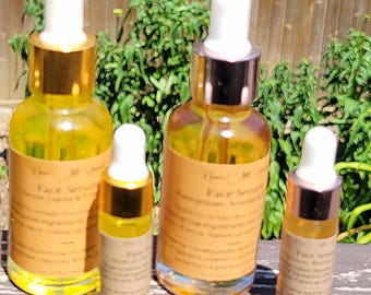 Face Serum, Vitamin C,  Rosehip, Hibiscus Pomegranate Face moisturizer, Face Care, Skincare, Moisturizer, healthy skin,  natural skincare