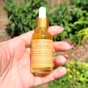 Face Serum, Vitamin C, Rosehip, Hibiscus Pomegranate Face moisturizer, Face Care, Skincare, Moisturizer, healthy skin, natural skincare Argan/Vitamin C- 1oz