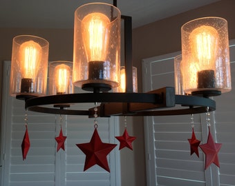 Star Chandelier Charms ~ Set of 3, Four Color Options