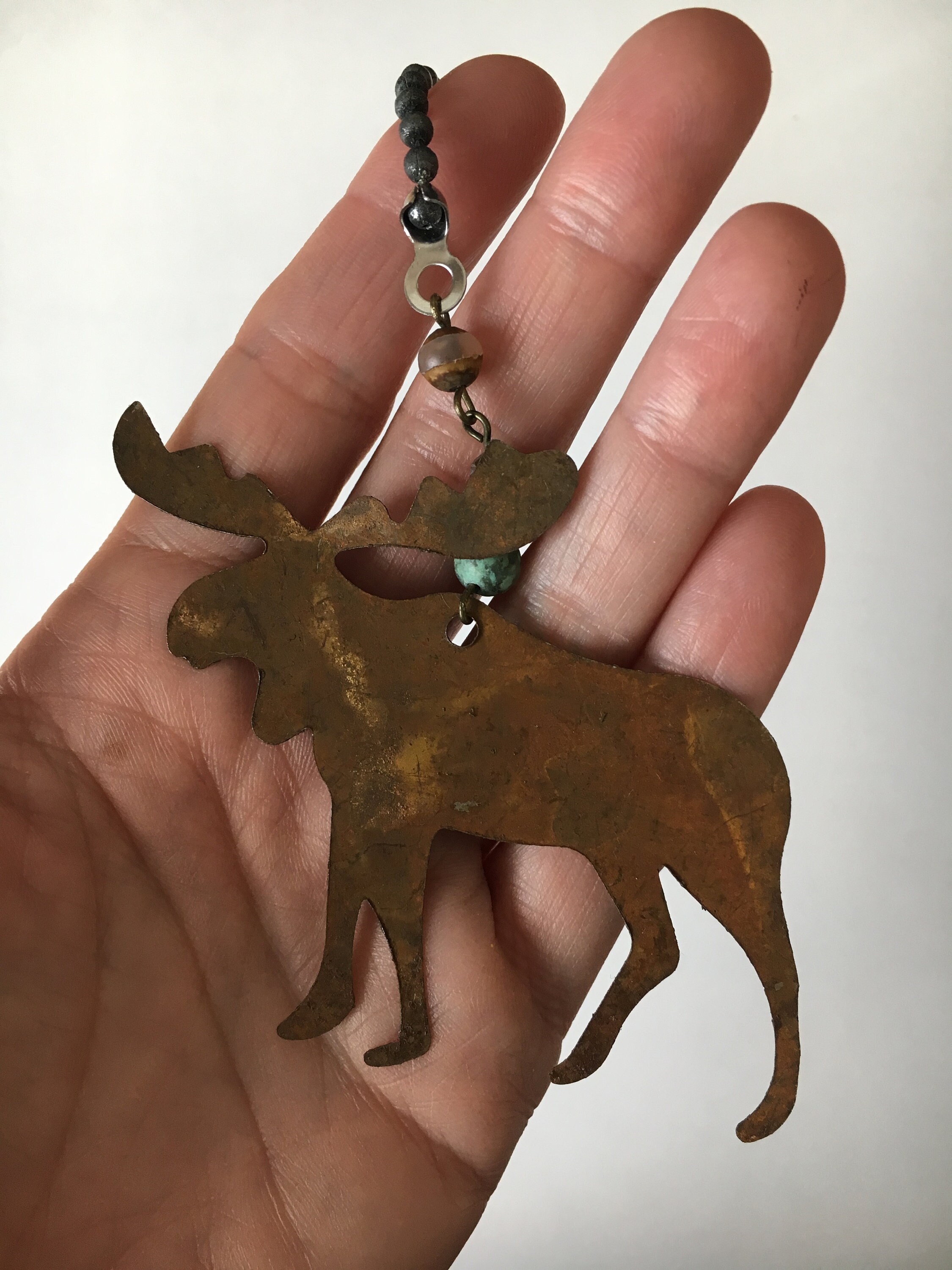 Rusty Moose Ceiling Fan Pull Chain Etsy