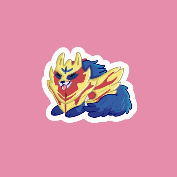 Cute Sleeping Zamazenta Sticker Pokemon Sword And Shield Galar Sticker