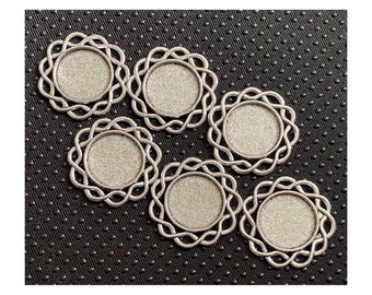 2cm cabochon | Jewellery making | Filigree cabochon | Pack of 6
