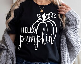 Pumpkin Svg, Hello Pumpkin Svg, Hello Fall Svg, Happy Thanksgiving Svg, Fall Svg, Autumn Svg, Fall Decor, Pumpkin Shirt Svg,Instant Download