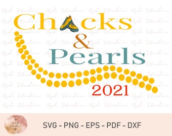 Chuck and Pearls Svg, Chuck Svg, Pearls Svg, shirtontwerp, cadeauontwerp, Cricut Cut-bestand, digitale bestanden, Instant Download, Eps, Svg, Pdf, Dxf