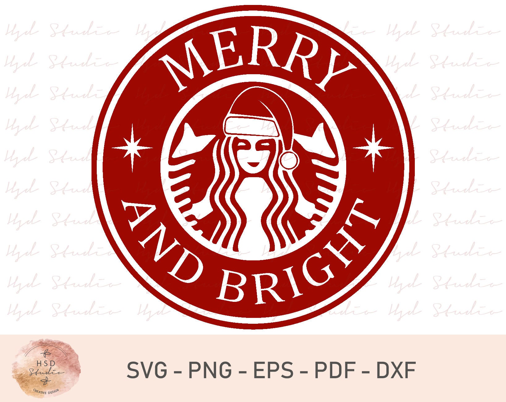 Download Merry And Bright Svg Merry Christmas Svg Christmas Svg Etsy