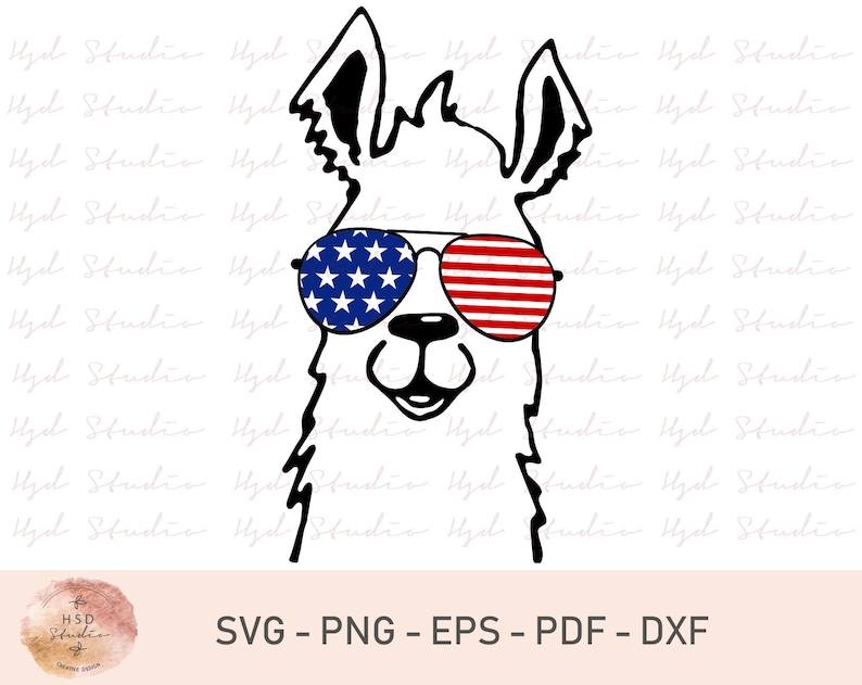 Download July 4th llama SVG Funny llama Svg Fourth Of July llama ...