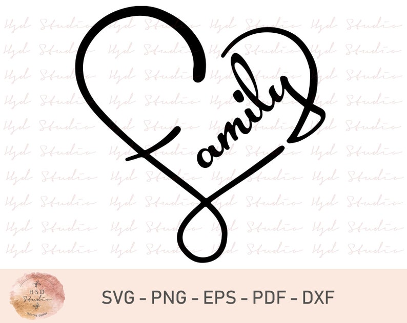 Download Family SVG Cut File Family Svg Love Svg Heart Family Svg ...
