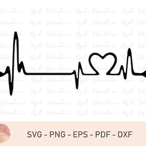Herzschlag svg, Ekg svg, Pulsschlag svg, Valentinsfigur svg, Herzschlag svg, gesundheitswesen svg, Herzschlaglinie svg, Krankenschwesterleben, Pulse svg, Dxf, svg, Eps