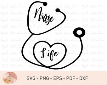 Nurse Svg, Medical Svg, Nurse Appreciation Svg,Cricut Clipart Cut Files, Instant Download, Svg, Png, Pdf, Dxf, Eps, Digital Files