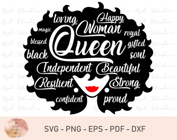 Download Free Afro Woman Svg Afro Girl Svg Red Lips Afro Woman Svg Black Etsy SVG Cut Files