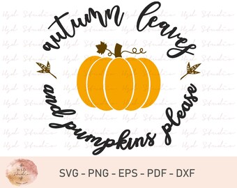 Fall Svg, Autumn Leaves, Pumpkin Please, Autumn Svg, Farmhouse Decor, Pumpkins Svg, Farmhouse Sign Svg, Wood Sign Svg, Rustic Svg, SVG files