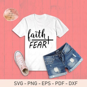 Faith SVG Cut File Faith Svg Fear Svg Jesus Svg Digital - Etsy