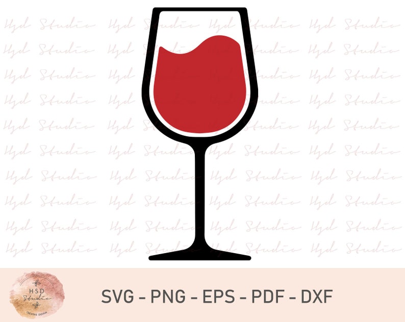 Download Wine Glass SVG Silhouette Cut Files Cricut Cut Files EPS ...
