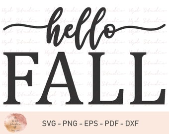Hello Fall SVG, Fall Sign Svg, Autumn Svg, Pumpkins Svg, Cider Svg, Fall List Svg, Cut File, Commercial Use, Digital File, Svg,Png,Dxf,Pdf