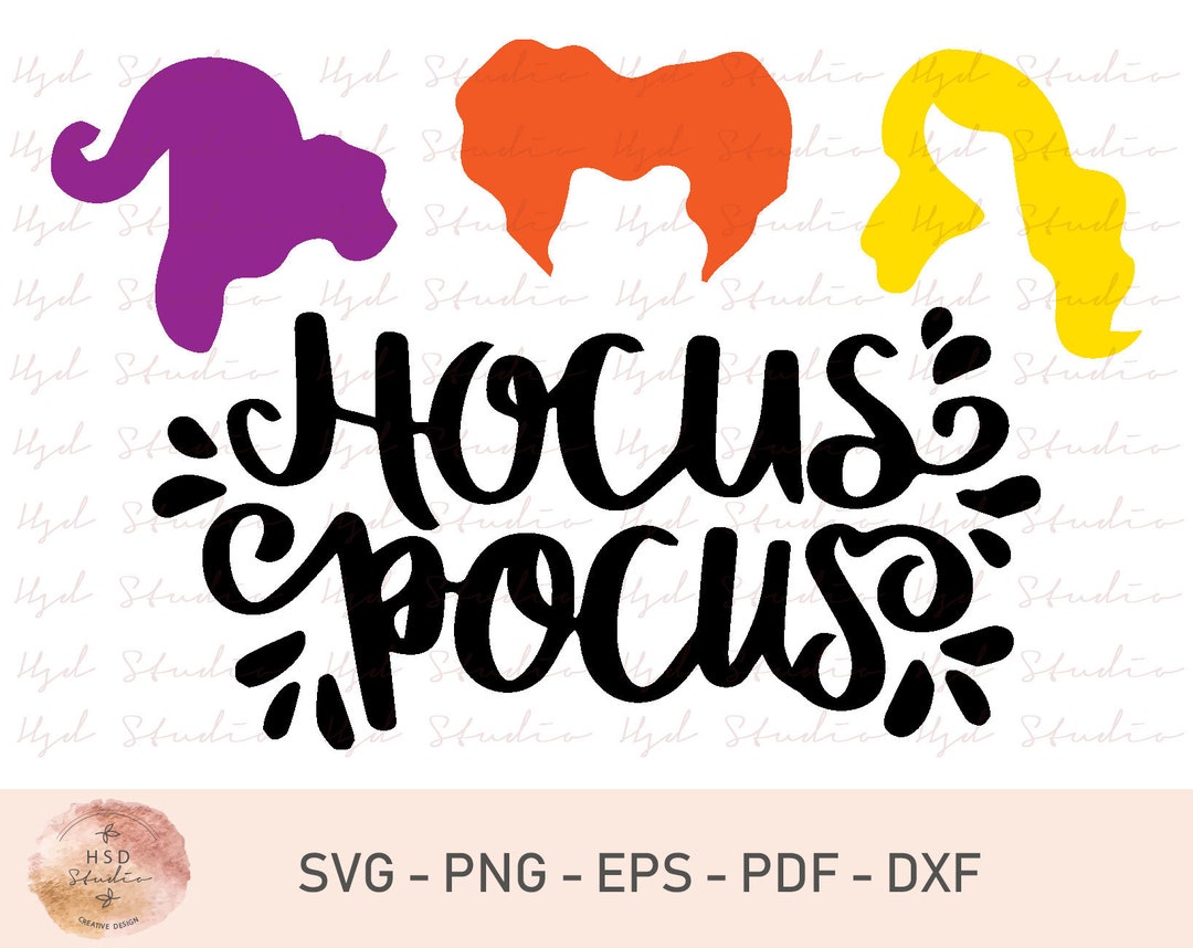 Hocus Pocus SVG, Sanderson Sisters SVG, Witches Hair Cute Halloween SVG ...