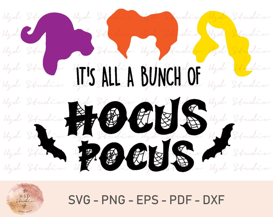 Hocus Pocus SVG, Sanderson Sisters SVG, Witches Hair Cute Halloween SVG ...