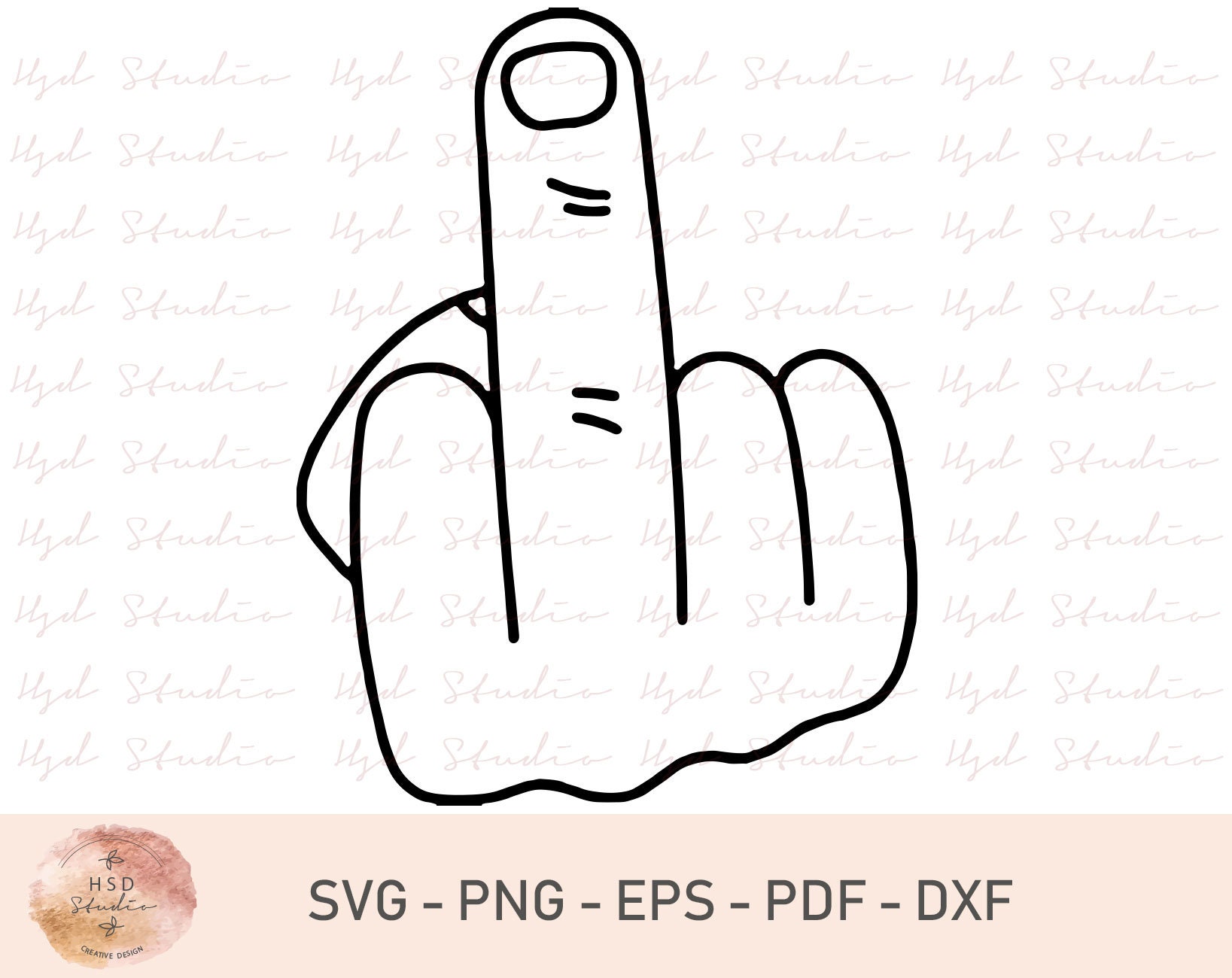 Mittelfinger SVG - Mittelfinger Clipart - Spiegeln des Vogels