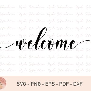 Welcome Svg, Welcome, Welcome Cut File, Welcome Silhouette, Welcome Png, Welcome Mop Design, Welcome Digital File, Svg File,Instant Download