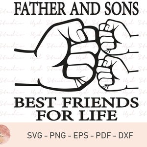 Free Free Dad And Son Fist Bump Svg