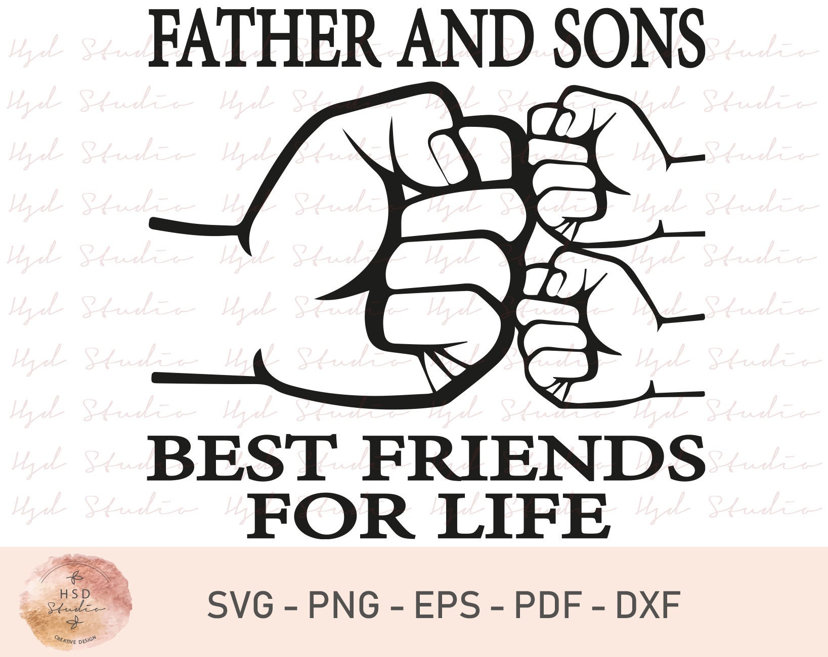 Padre e hijos Svg Fist Bump Svg Best Friend's Svg Etsy España