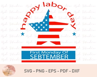 Happy Labor Day Svg, Dag van de Arbeid Svg, Svg van de Arbeid, Dag van de Arbeid Cricut, vectorbestand, Cricut Explore en meer, Svg, Png, Dxf, Eps, Pdf, digitale bestanden