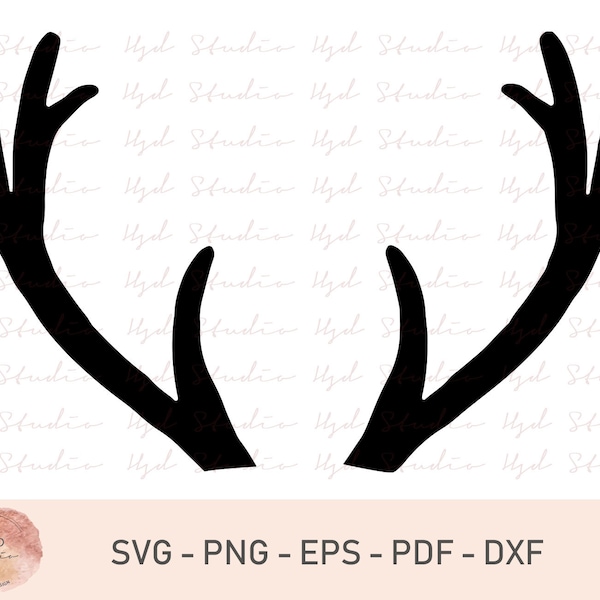 Antlers SVG, Cutting File, Vinyl File, Svg, Antlers, Svg File Cameo File, Cricut, Woodland, Deer, Antlers Svg, Antlers Download, Horn Svg