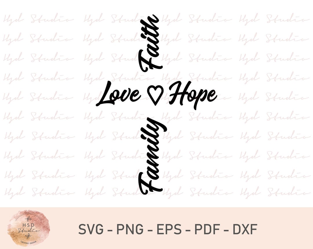 Faith Cross Svg, Christian Cross Faith Svg, Religious Svg, Jesus Svg ...