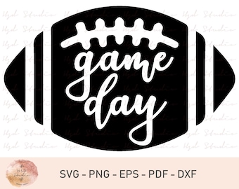 Game Day Football SVG com letras à mão, Game Day Football Svg, Football Svg, Football Design, Game Day, Download instantâneo, Svg,Png,Dxf,Pdf,Eps