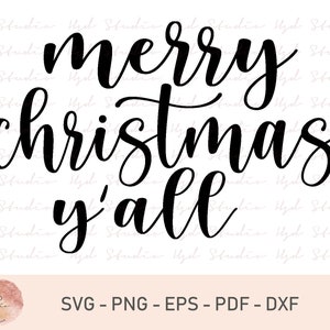 Merry Christmas Yall svg, Merry Christmas Y&#39;all svg, Christmas svg, Christmas Shirt svg, Christmas svg Files, Merry Christmas svg, Cricut