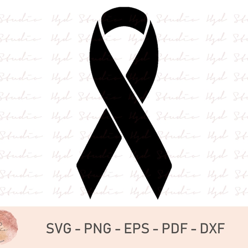 Cancer Ribbon Dxf File - Etsy