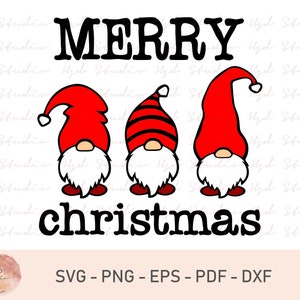 Merry Christmas Svg, Christmas Gnomes Svg, Cute Gnomies Svg, Buffalo Plaid, Kids Funny Christmas Shirt Svg File for Cricut & Silhouette, Png