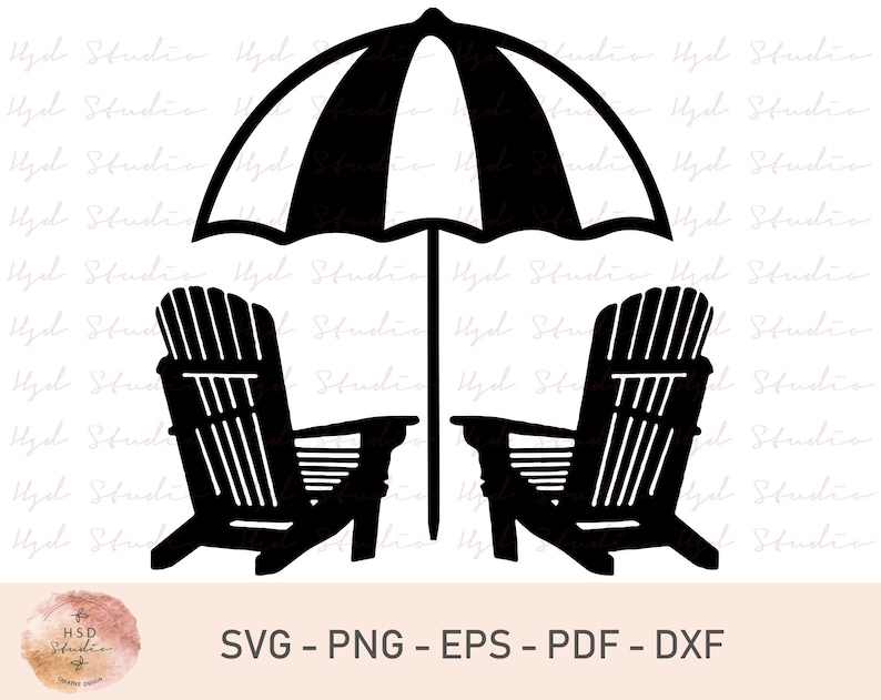 Beach Chair SVG Files Beach Chair DXF Cut Files Beach Chair Etsy