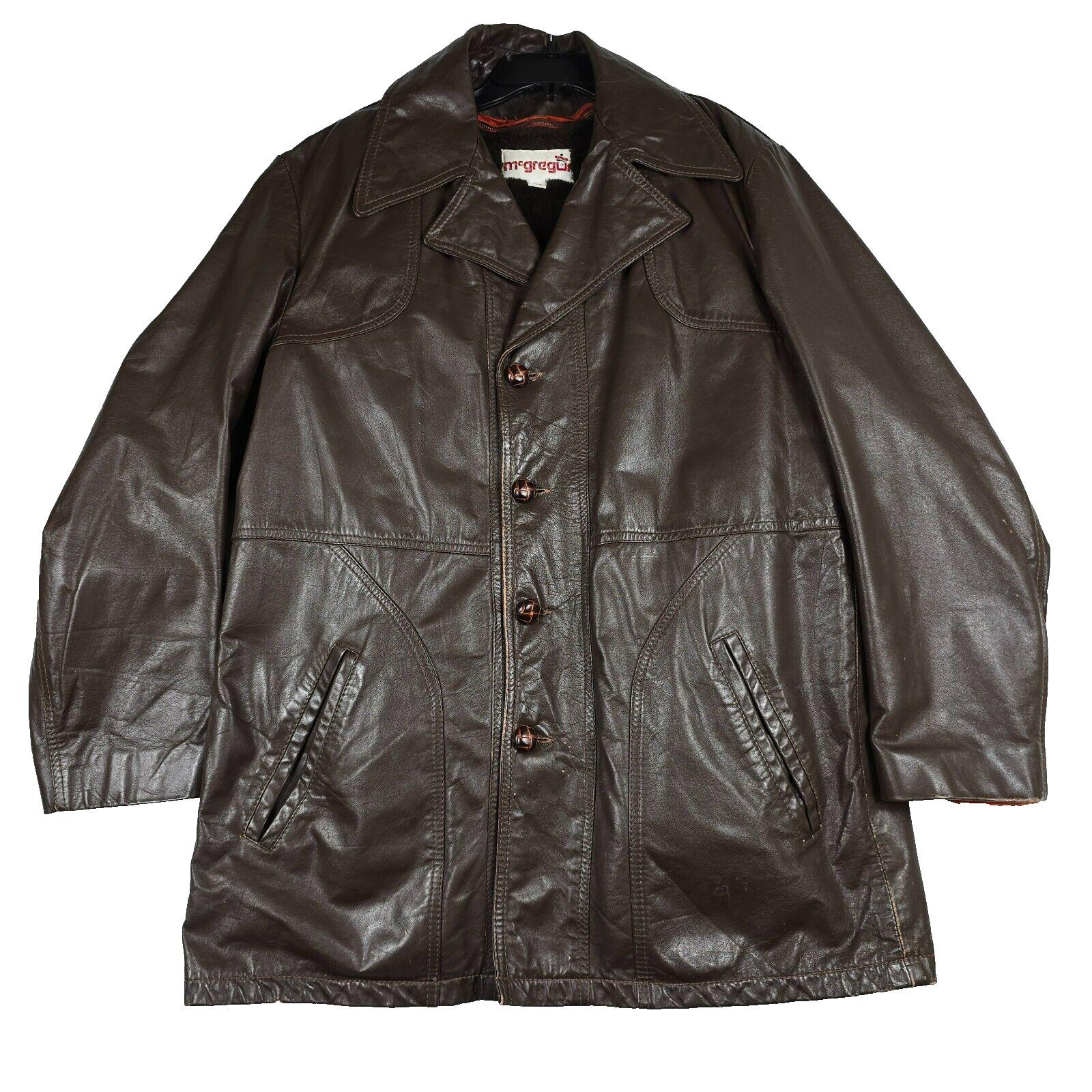 McGregor Jacket Suede Leather Coat Vintage 1970s Easy Rider