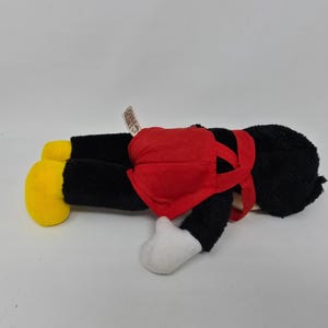 Disney Applause Vintage Mickey Mouse Blue Bowtie 10 Inch Plush 画像 4