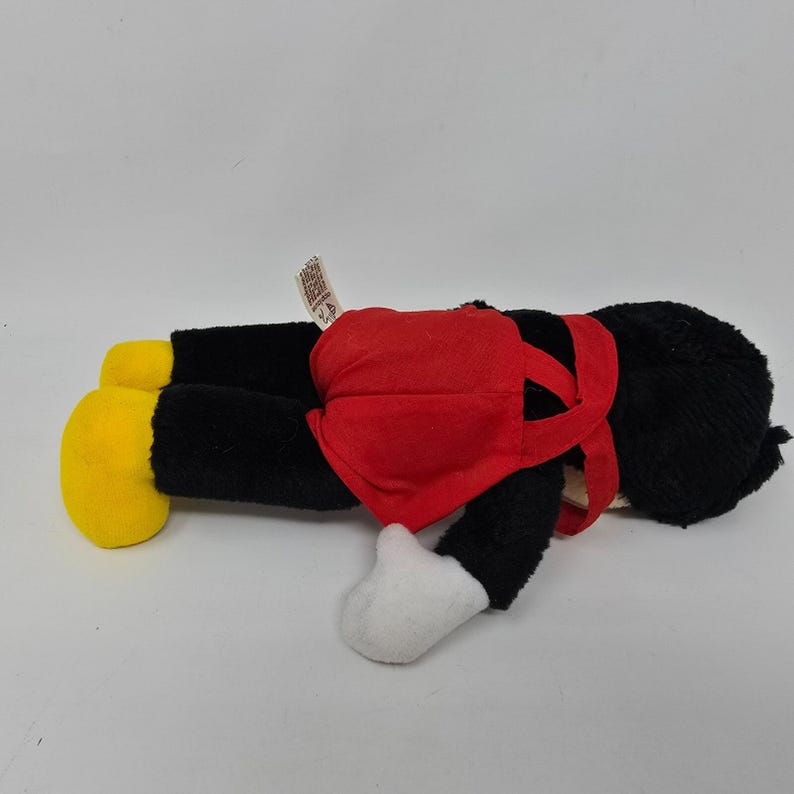 Disney Applause Vintage Mickey Mouse Blue Bowtie 10 Inch Plush 画像 4