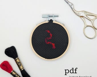 Mini Eclipse Book Cover Cross Stitch Pattern