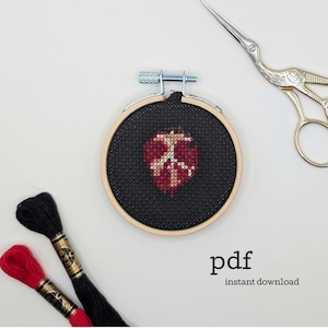 Mini Midnight Sun Book Cover Cross Stitch Pattern