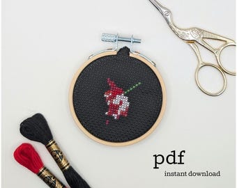 Mini New Moon Book Cover Cross Stitch Pattern