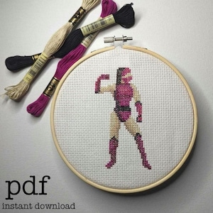 Classic Mileena Mortal Kombat Cross Stitch Pattern