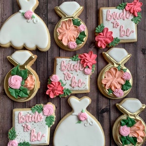 Floral Chic Bridal Shower Cookies
