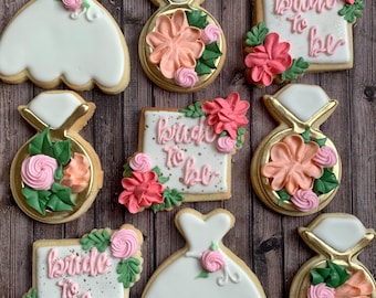 Floral Chic Bridal Shower Cookies